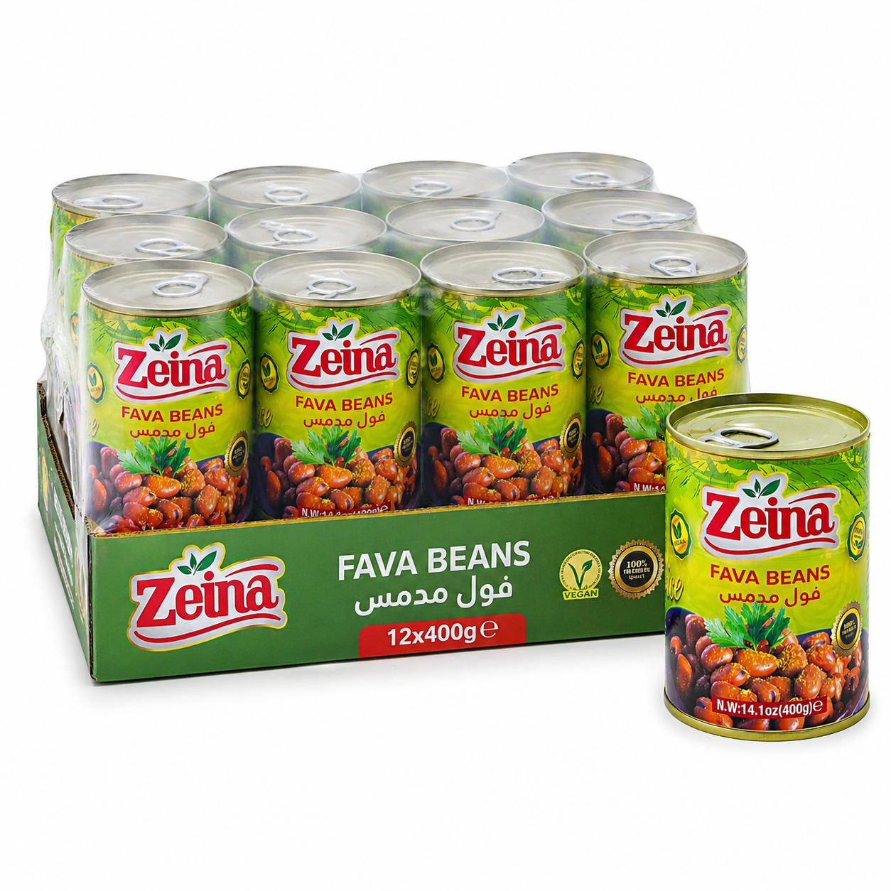ZEINA FAVA BEANS 400G 12 PC