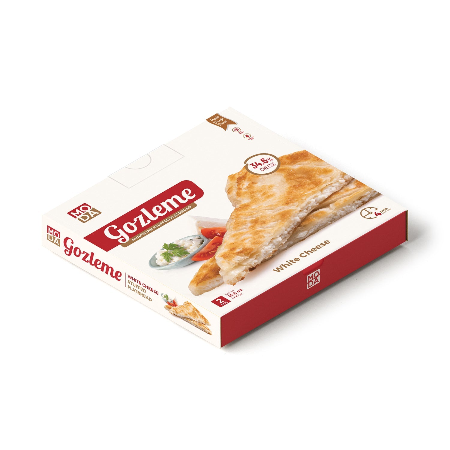 MODA GOZLEME STUFFED FLATBREAD – WHITE CHEESE (2 PCS) – 440G