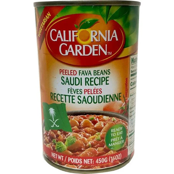 CALIFORNI GARDEN PEELED FAVA BEANS SAUDI RECIPE 450G