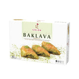 GOLDA SOBIYET BAKLAVA DOUBLE PISTACHIO & CREAM 30 PCS 1.4KG