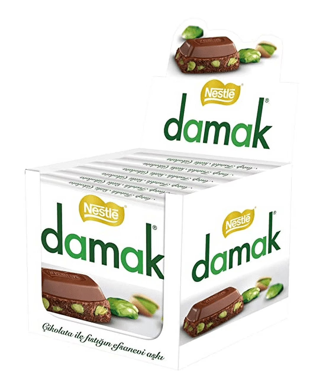 NESTLÉ DAMAK FINE CHOCOLATE WITH PISTACHIOS 60G (6PACK)