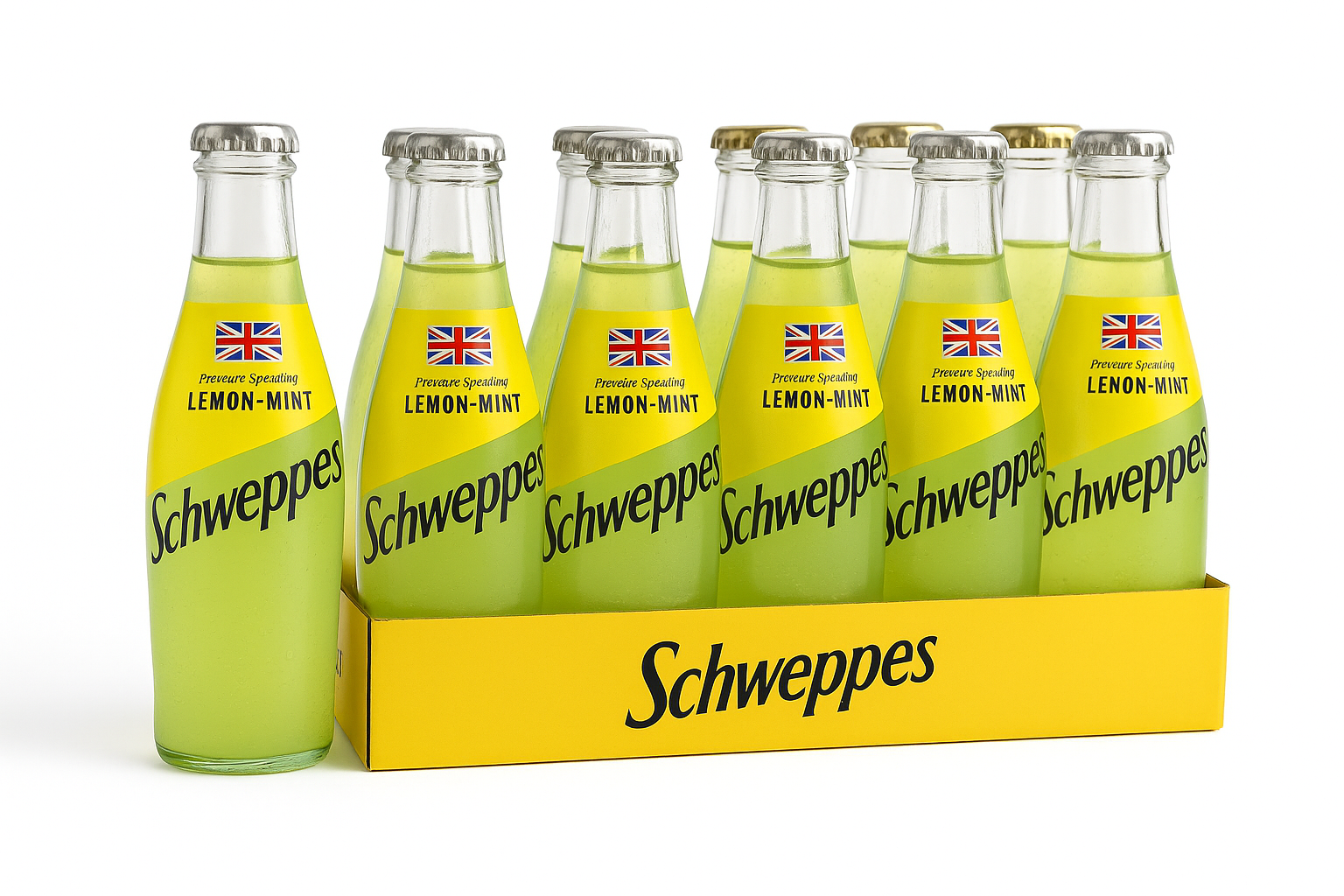 SCHWEPPES LEMON & MINT  250ML 12 PACK