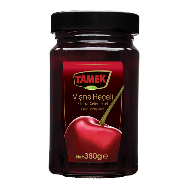 TAMEK SOUR CHERRY JAM 380G GLASS