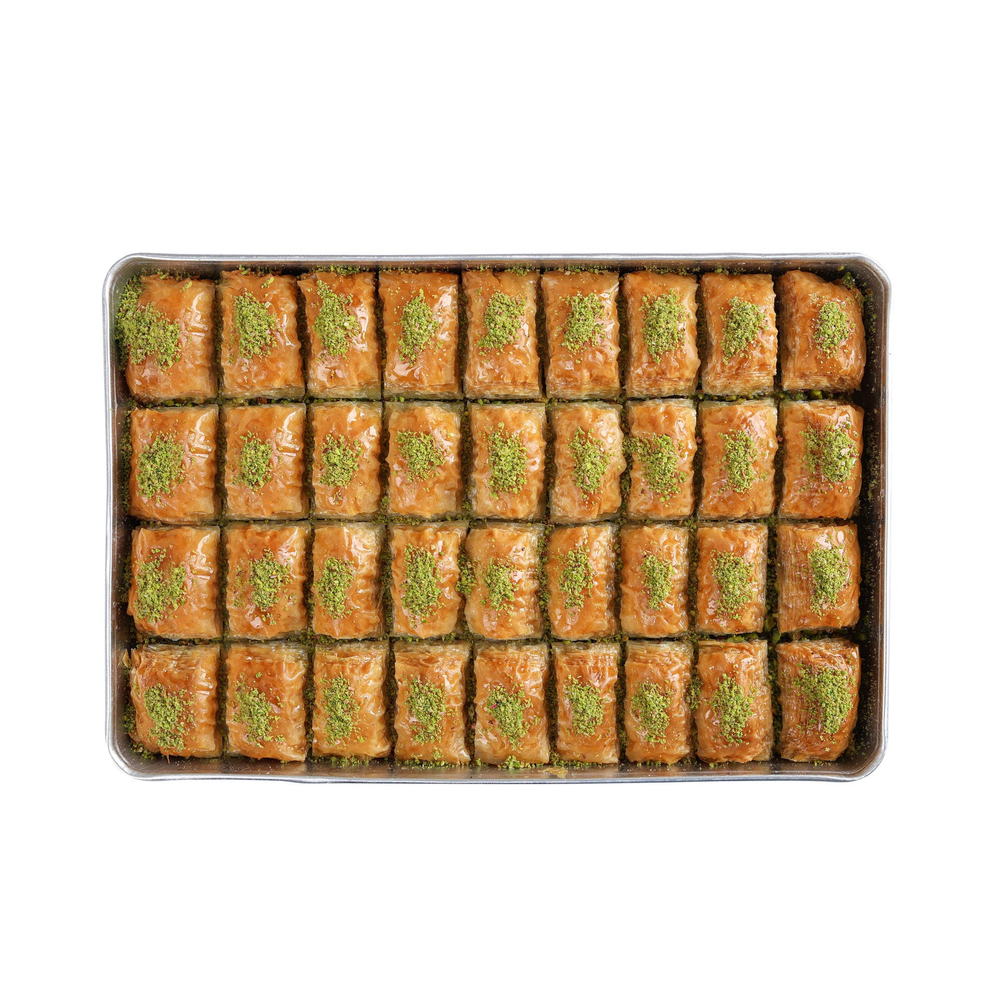 GOLDA BAKLAVA WITH DOUBLE PISTACHIOS 36 PCS 3.1 LB (1.4KG)