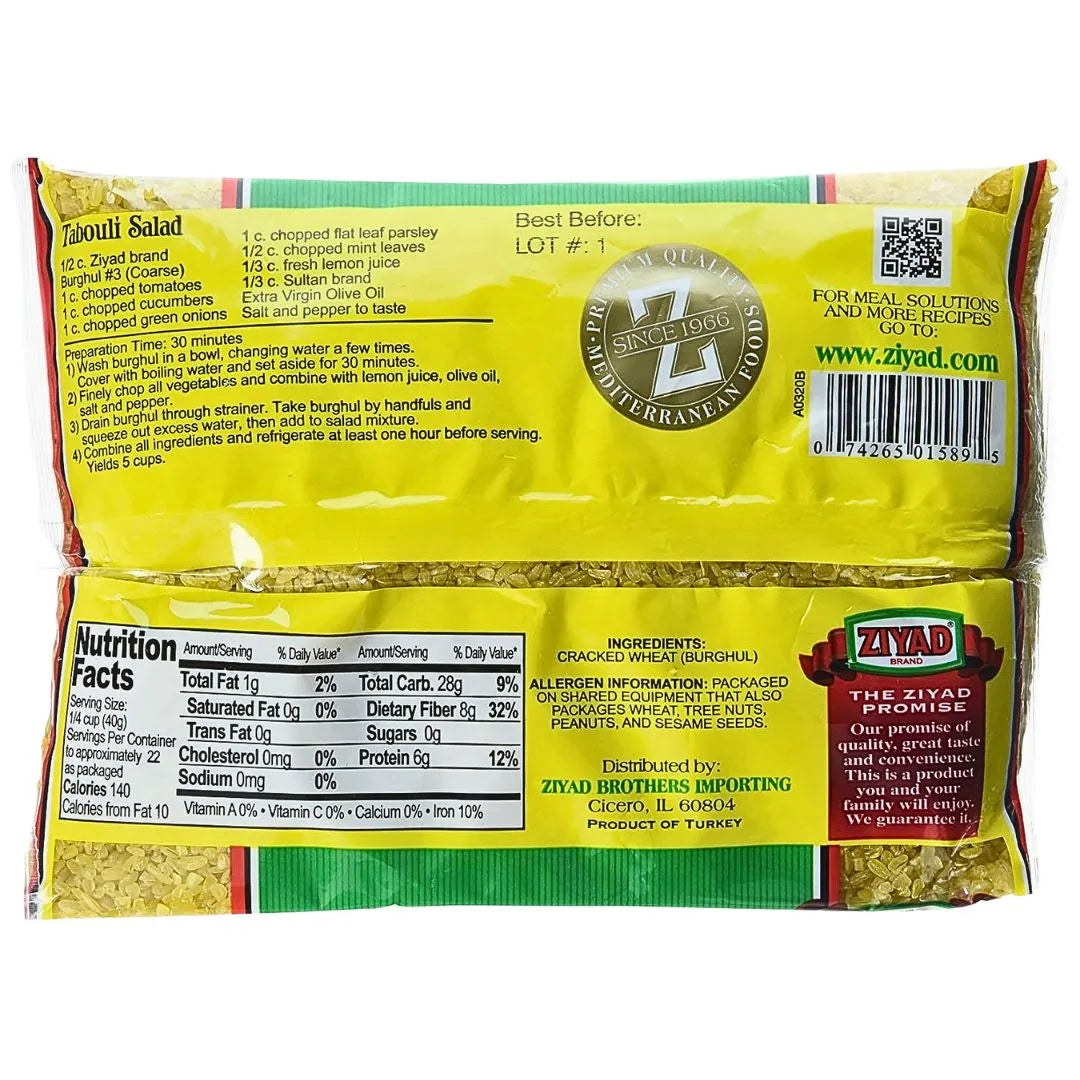 Ziyad Cracked Wheat #3 (coarse), 32 oz