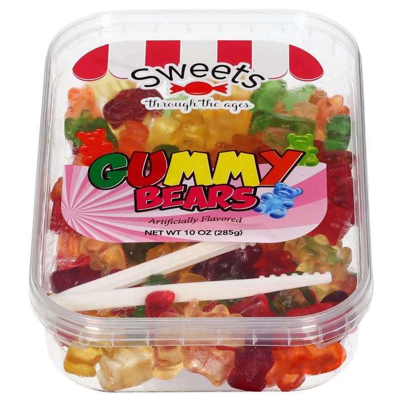 SWEETS THROUGH THE AGES GUMMY BEARS 10OZ (285G)