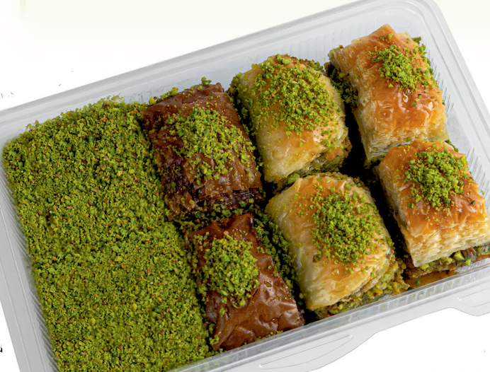 GOLDA ASSORTED BAKLAVA WITH DOUBLE PISTACHIOS 8 SLICES 350G