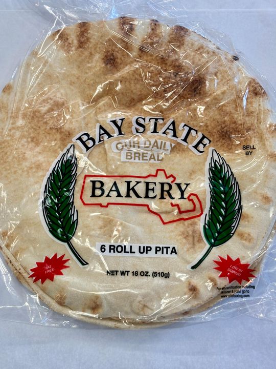 BAY STATE  PITA BREAD 18OZ 6PITA