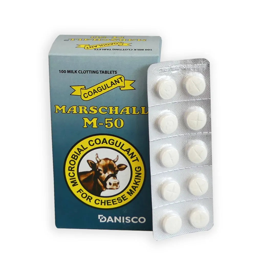 MARSCHALL M-50 CHEESE COAGULANT (RENNET) – 10 TABLETS