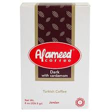 AL AMEED DARK ROAST GROUND COFFEE WITH CARDAMOM – 8 OZ (227G)