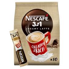 NESCAFÉ 3 IN 1 CREAMY LATTE INSTANT COFFEE –10 SACHETS (15G)
