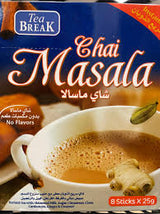 TEA BREAK MASALA CHAI INSTANT TEA 25G-8 STICKS