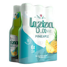 LAZIZA PINEAPPLE – NON-ALCOHOLIC MALT DRINK – 6 PACK