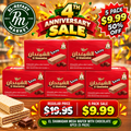 EL SHAMADAN MEGA WAFER WITH CHOCOLATE 6PC -5 PACK