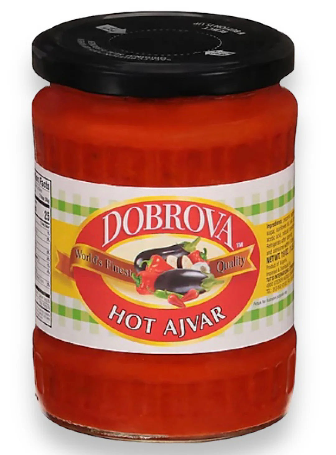 DOBROVA HOT AJVAR ROASTED PEPPER SPREAD 540G