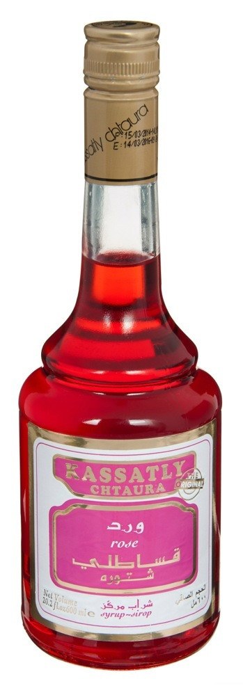 KASSATLY CHTAURA ROSE SYRUP 20.2 OZ (600 ML)
