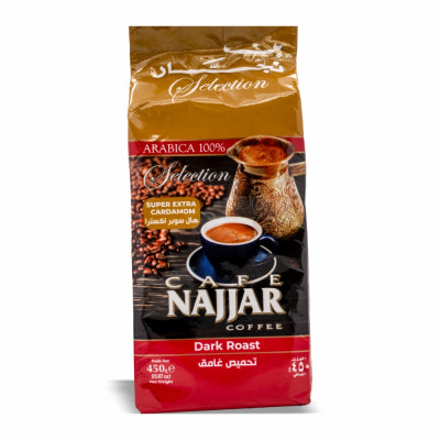 NAJJAR COFFEE SUPER EXTRA CARDAMOM DARK ROAST 450G