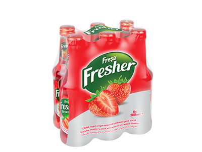 FRESA FRESHER STRAWBERRY SODA DRINK 250ML – 6 PACK