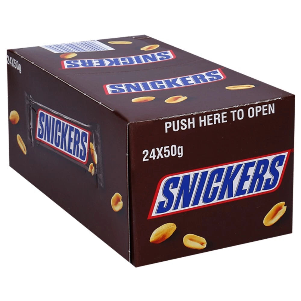 SNICKERS CHOCOLAT BAR 50GR 24PACK