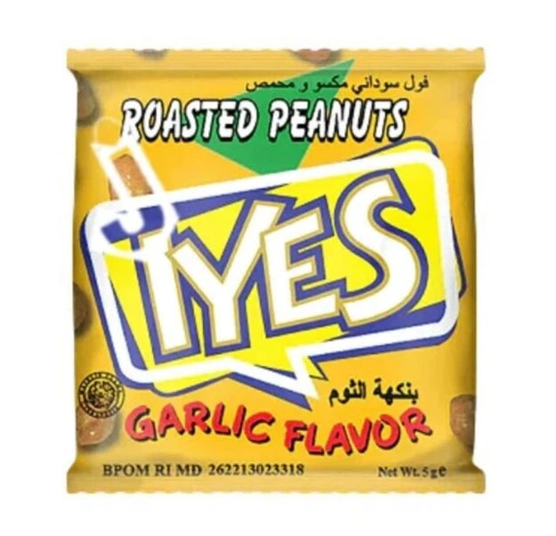 IYES SMALL PEANUTS GARLIC FLAVOR 5G -30 PACK
