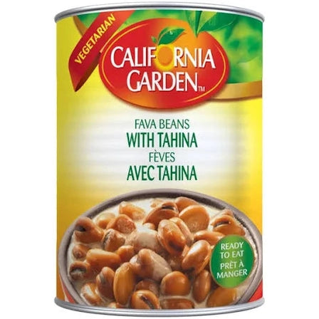 CALIFORNIA GARDEN FAVA BEAN TAHINI RECIPE 16 OZ