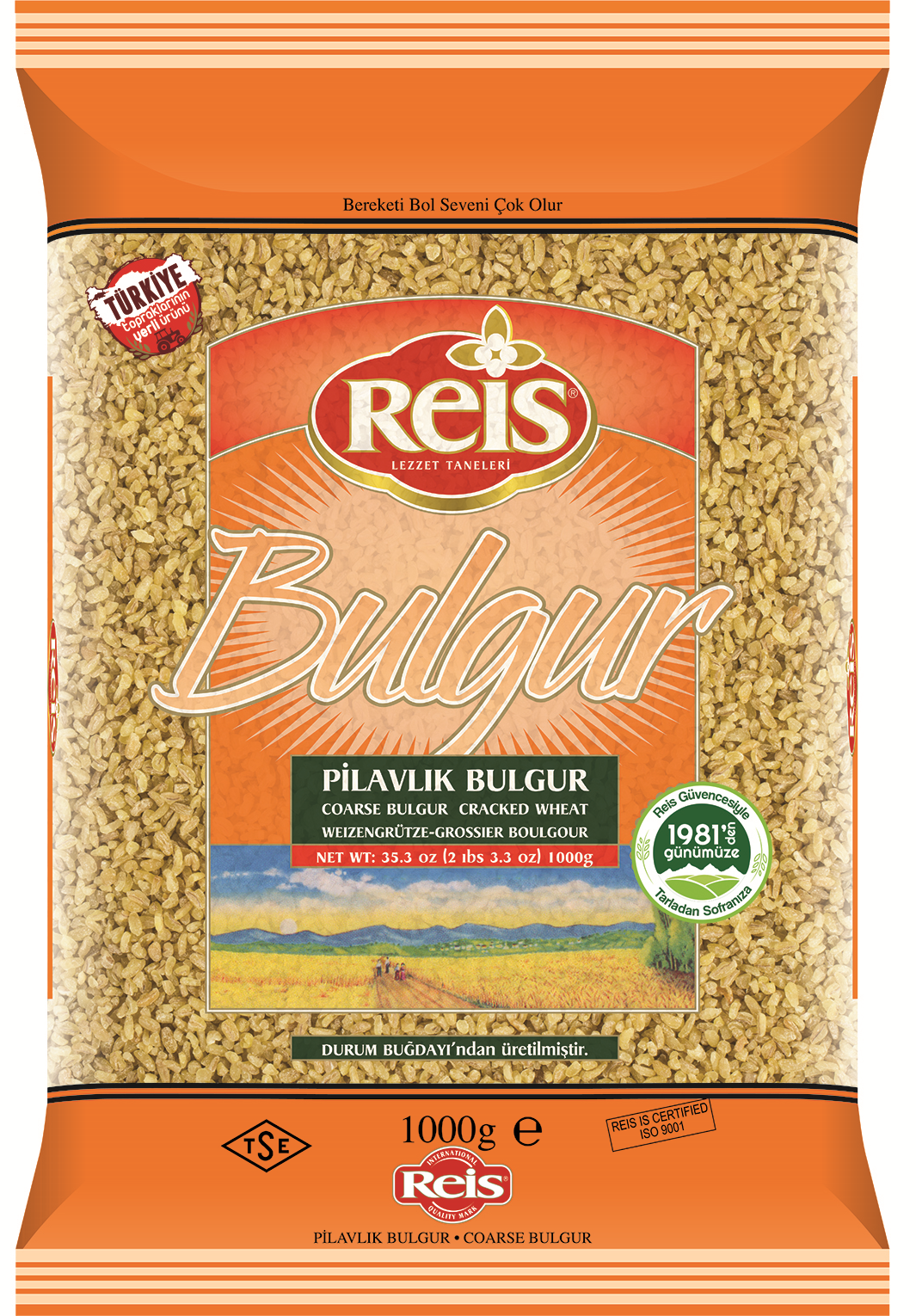 REIS PILAVLIK BULGUR (COARSE BULGUR) – 1 KG