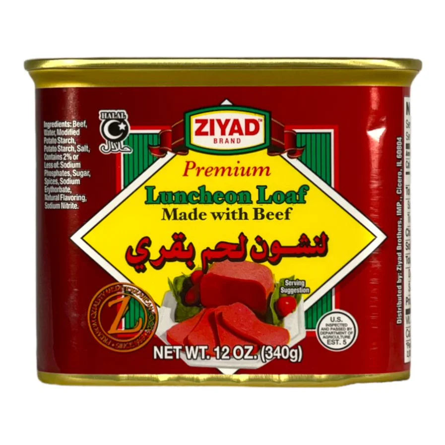 Ziyad Beef Luncheon Loaf / Halal 12oz