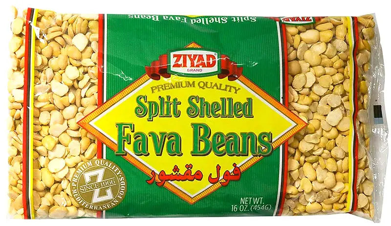 ZIYAD SPLIT/SHELLED FAVA BEANS 1LB